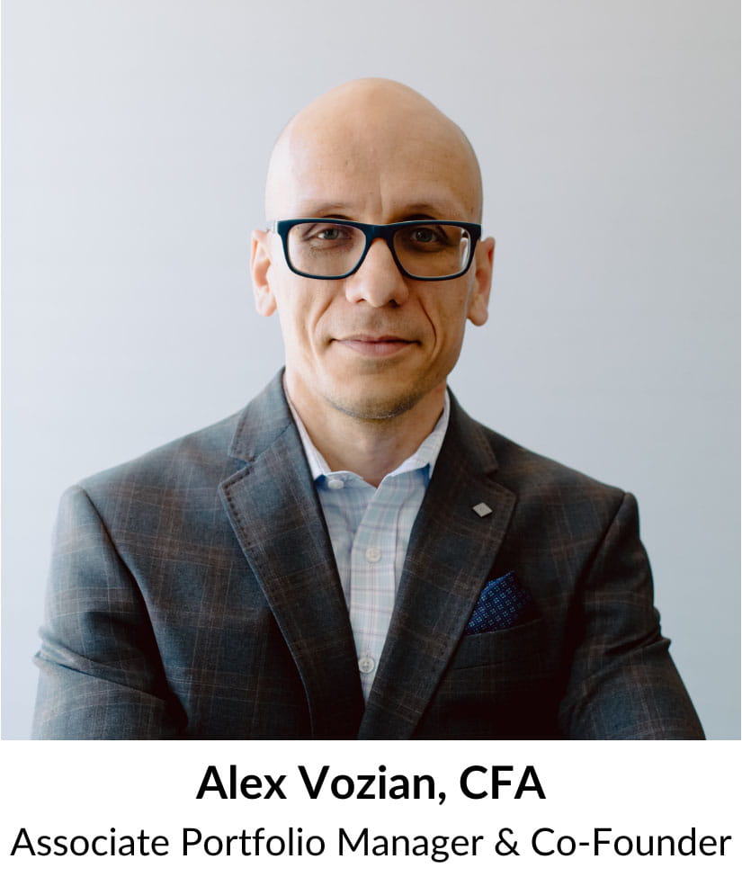 Alex Vozian CFA Associate Portfolio Manager and Co-Founder